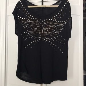 Black Rock&Republic Shirt with rhinestones